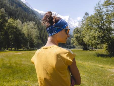COMPRESSPORT Koszulka damska biegowa z krótkim rękawem TRAINING T-SHIRT SS Mont Blanc 2021 żółta