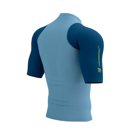 COMPRESSPORT Koszulka do biegania TRAIL RACING POSTURAL SS TOP denim/poseidon