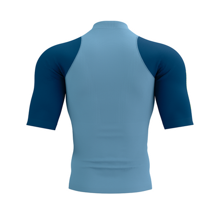 COMPRESSPORT Koszulka do biegania TRAIL RACING POSTURAL SS TOP denim/poseidon