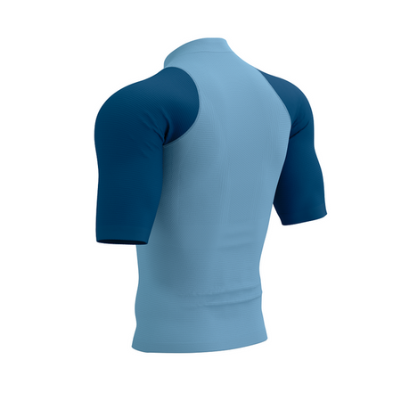 COMPRESSPORT Koszulka do biegania TRAIL RACING POSTURAL SS TOP denim/poseidon