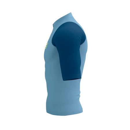 COMPRESSPORT Koszulka do biegania TRAIL RACING POSTURAL SS TOP denim/poseidon