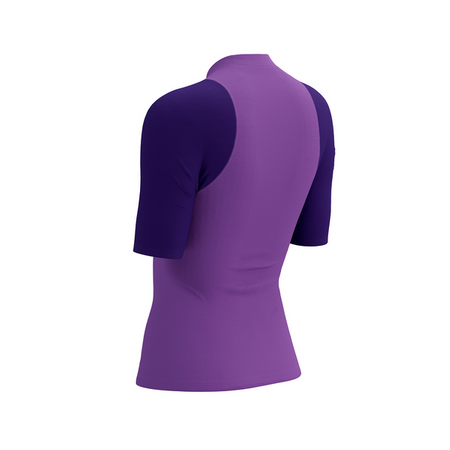 COMPRESSPORT Koszulka do biegania damska TRAIL RACING POSTURAL SS TOP purple/lilac