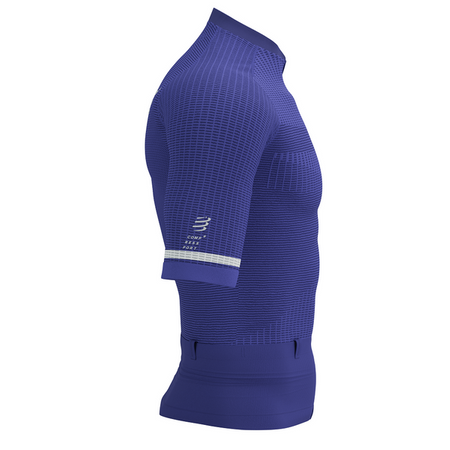 COMPRESSPORT Koszulka kompresyjna do biegania TRAIL POSTURAL SS TOP dazz blue