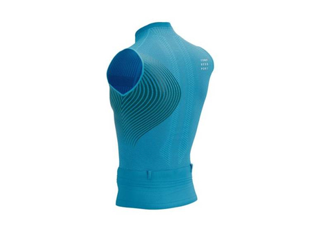 COMPRESSPORT Koszulka kompresyjna do biegania TRAIL POSTURAL TANK TOP hawaiian ocean/shaded