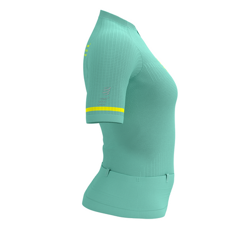 COMPRESSPORT Koszulka kompresyjna do biegania damska TRAIL POSTURAL SS TOP shell blue