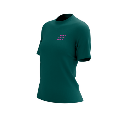 COMPRESSPORT Koszulka lifestyle damska PODIUM SS T-SHIRT storm