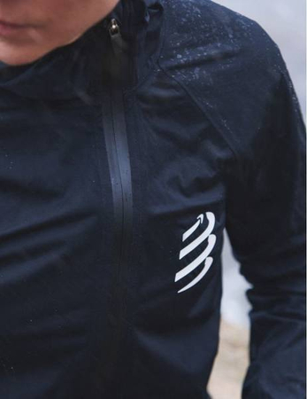 COMPRESSPORT Kurtka biegowa HURRICANE WATERPOOF 10/10 JACKET 2020 czarna
