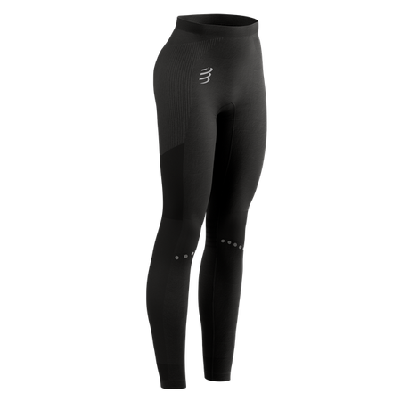 COMPRESSPORT Legginsy biegowe damskie WINTER RUNNING LEGGING black