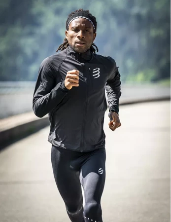 COMPRESSPORT Legginsy biegowe męskie WINTER RUN LEGGING black