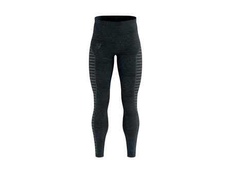 COMPRESSPORT Legginsy biegowe męskie WINTER RUN LEGGING czarno-szare