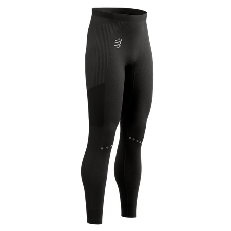 COMPRESSPORT Legginsy biegowe męskie WINTER RUNING LEGGING black