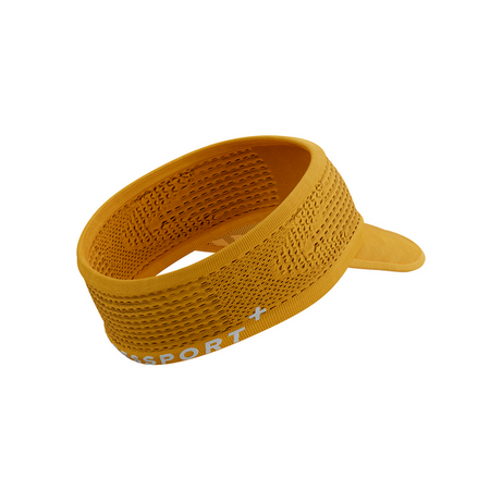 COMPRESSPORT Opaska na głowę z daszkiem SPIDERWEB HEADBAND ON/OFF saffron