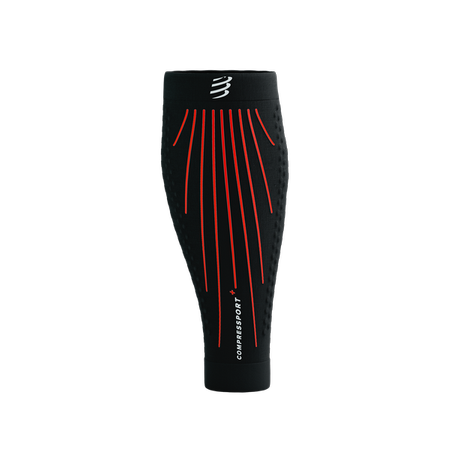 COMPRESSPORT Opaski kompresyjne na łydki R2 AERO black/red