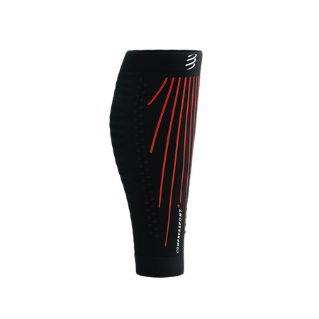 COMPRESSPORT Opaski kompresyjne na łydki R2 AERO black/red