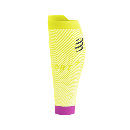 COMPRESSPORT Opaski kompresyjne na łydki R2 OXYGEN safe yellow