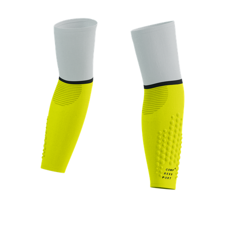 COMPRESSPORT Rękawki kompresyjne ARMFORCE ULTRALIGHT white/safe yellow