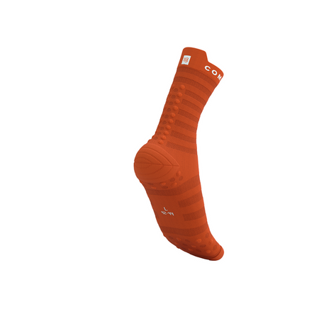 COMPRESSPORT Skarpetki do biegania PRORACING SOCKS V4 ULTRALIGHT RUN HIGH fire/white