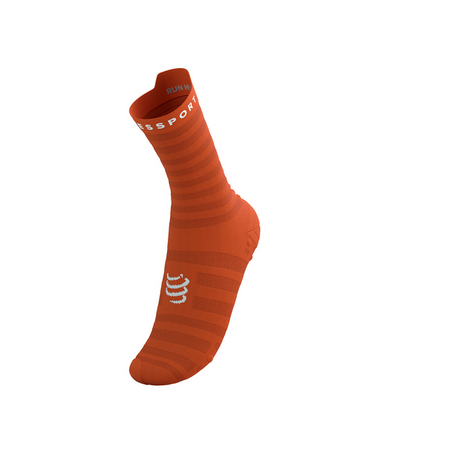 COMPRESSPORT Skarpetki do biegania PRORACING SOCKS V4 ULTRALIGHT RUN HIGH fire/white