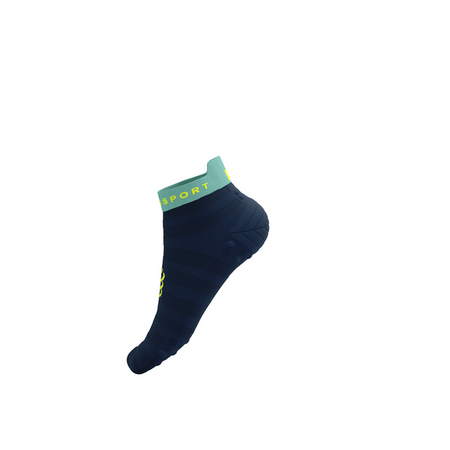 COMPRESSPORT Skarpetki do biegania PRORACING SOCKS V4 ULTRALIGHT RUN LOW blues/shell blue