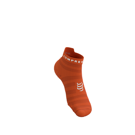 COMPRESSPORT Skarpetki do biegania PRORACING SOCKS V4 ULTRALIGHT RUN LOW fire/white