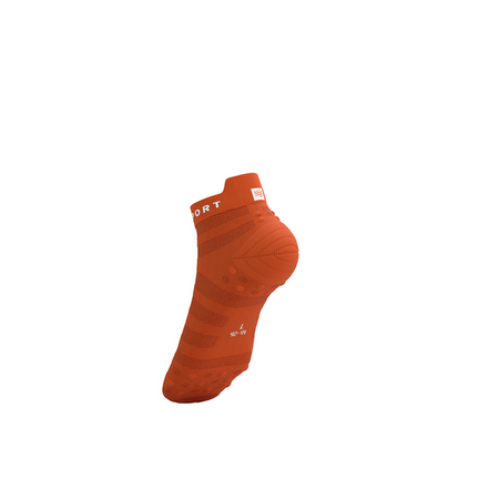 COMPRESSPORT Skarpetki do biegania PRORACING SOCKS V4 ULTRALIGHT RUN LOW fire/white