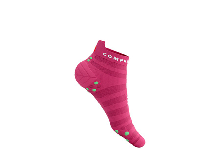 COMPRESSPORT Skarpetki do biegania ProRacing Socks V4 ULTRALIGHT RUN LOW fluo pink