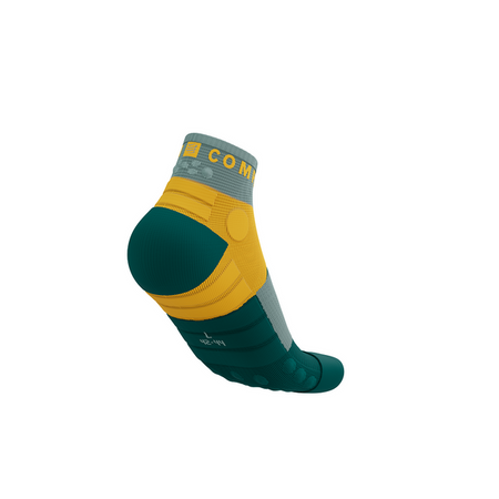 COMPRESSPORT Skarpetki do biegania ULTRA TRAIL SOCKS LOW V2.0 slate grey/saffron