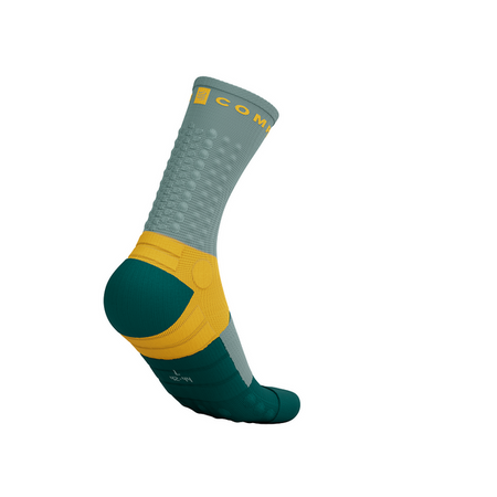 COMPRESSPORT Skarpetki do biegania ULTRA TRAIL SOCKS V2.0 slate grey/saffron