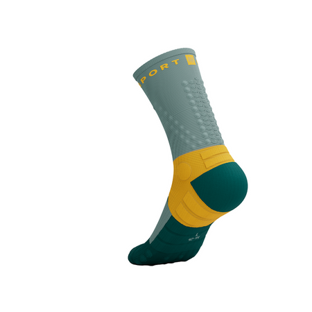 COMPRESSPORT Skarpetki do biegania ULTRA TRAIL SOCKS V2.0 slate grey/saffron