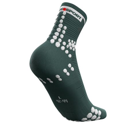 COMPRESSPORT Skarpetki do biegania długie ProRacing Socks v3.0 ciemnozielone