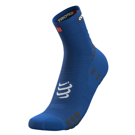 COMPRESSPORT Skarpetki do biegania długie ProRacing Socks v3.0 niebieskie