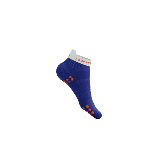 COMPRESSPORT Skarpetki do biegania krótkie PRORACING SOCKS V4 RUN LOW dazz blue/white