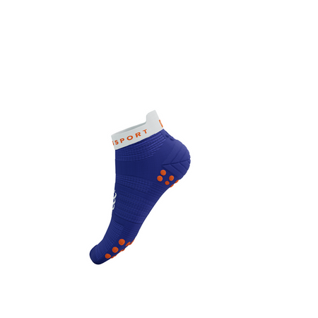 COMPRESSPORT Skarpetki do biegania krótkie PRORACING SOCKS V4 RUN LOW dazz blue/white