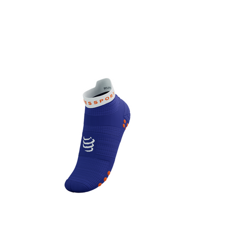 COMPRESSPORT Skarpetki do biegania krótkie PRORACING SOCKS V4 RUN LOW dazz blue/white