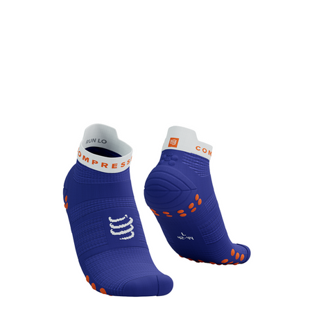 COMPRESSPORT Skarpetki do biegania krótkie PRORACING SOCKS V4 RUN LOW dazz blue/white