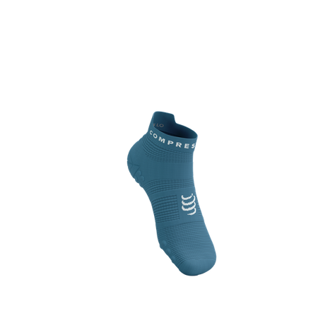 COMPRESSPORT Skarpetki do biegania krótkie PRORACING SOCKS V4 RUN LOW niagara blue/white