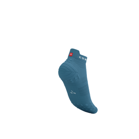 COMPRESSPORT Skarpetki do biegania krótkie PRORACING SOCKS V4 RUN LOW niagara blue/white