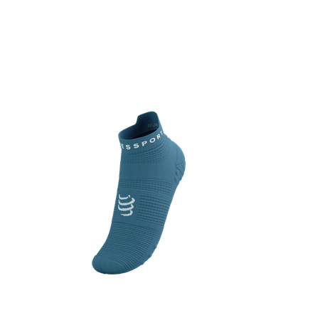 COMPRESSPORT Skarpetki do biegania krótkie PRORACING SOCKS V4 RUN LOW niagara blue/white