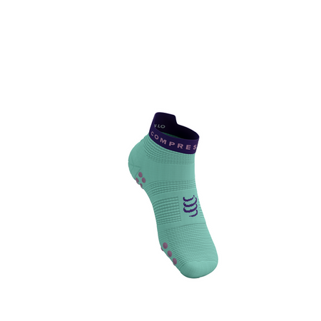 COMPRESSPORT Skarpetki do biegania krótkie PRORACING SOCKS V4 RUN LOW shell blue/purple