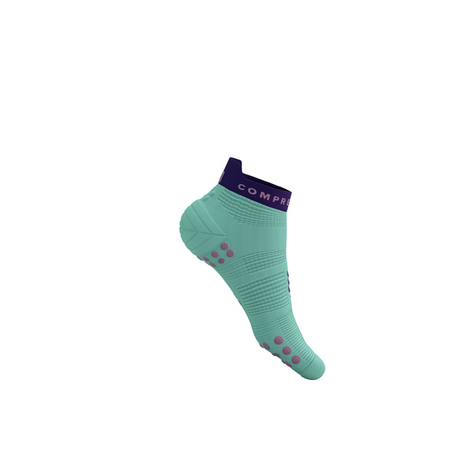 COMPRESSPORT Skarpetki do biegania krótkie PRORACING SOCKS V4 RUN LOW shell blue/purple