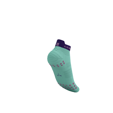 COMPRESSPORT Skarpetki do biegania krótkie PRORACING SOCKS V4 RUN LOW shell blue/purple