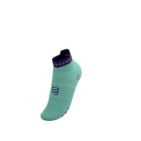 COMPRESSPORT Skarpetki do biegania krótkie PRORACING SOCKS V4 RUN LOW shell blue/purple