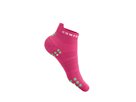 COMPRESSPORT Skarpetki do biegania krótkie ProRacing Socks V4 hot pink 
