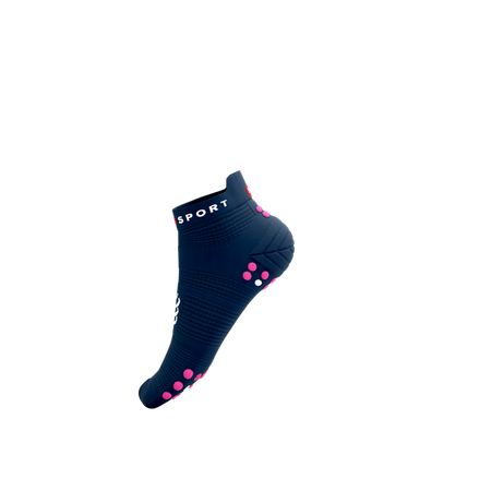 COMPRESSPORT Skarpetki do biegania krótkie ProRacing Socks V4 mood indigo/magenta