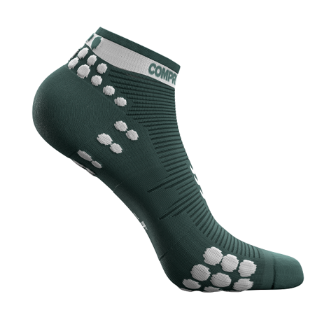 COMPRESSPORT Skarpetki do biegania krótkie ProRacing Socks v3.0 ciemnozielone