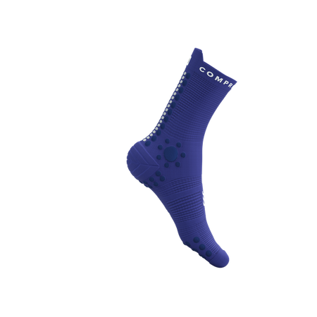 COMPRESSPORT Skarpetki do biegania trailowe PRORACING SOCKS V4 TRAIL dazz blue/blues