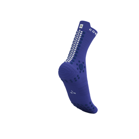 COMPRESSPORT Skarpetki do biegania trailowe PRORACING SOCKS V4 TRAIL dazz blue/blues