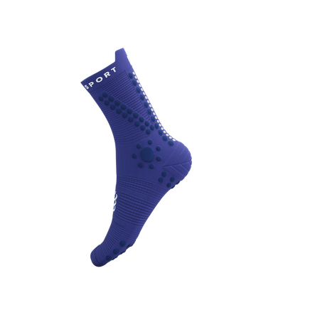 COMPRESSPORT Skarpetki do biegania trailowe PRORACING SOCKS V4 TRAIL dazz blue/blues