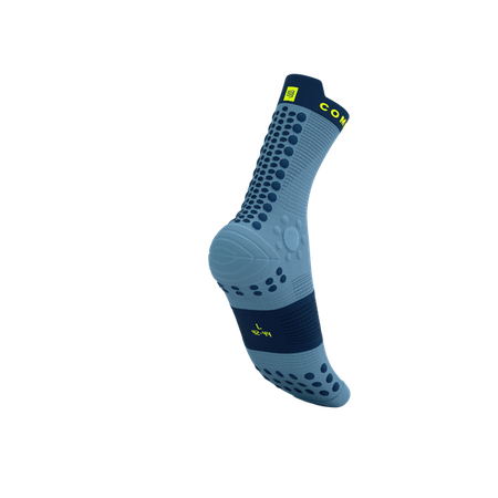 COMPRESSPORT Skarpetki do biegania trailowe PRORACING SOCKS V4 TRAIL denim/poseidon