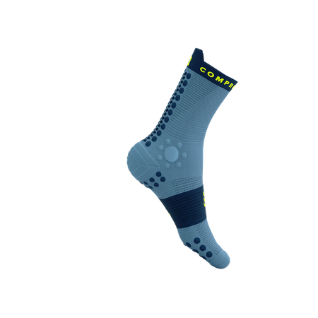 COMPRESSPORT Skarpetki do biegania trailowe PRORACING SOCKS V4 TRAIL denim/poseidon